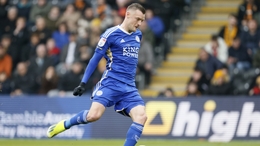 Jamie Vardy scored twice for Leicester at Hull (Richard Sellers/PA)