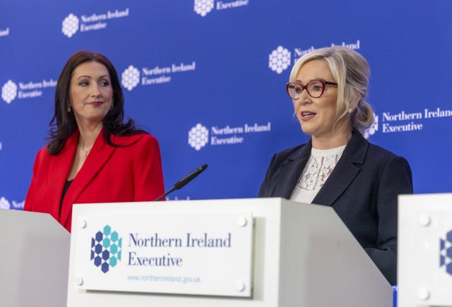 Deputy First Minister Emma Little-Pengelly and First Minister Michelle O&rsquo;Neill
