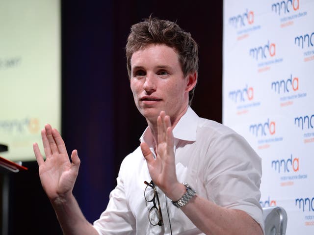 Film star Eddie Redmayne 