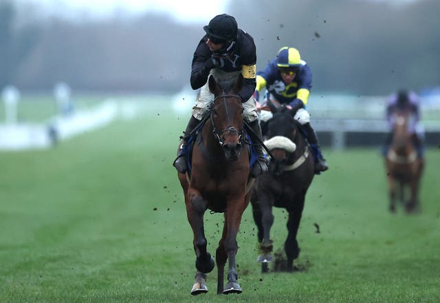 The New Lion was a brilliant winner of the Challow Hurdle at Newbury