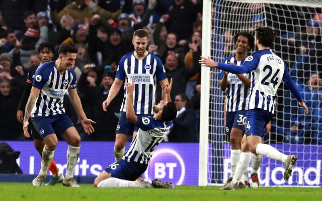 Brighton drew 1-1 with Chelsea