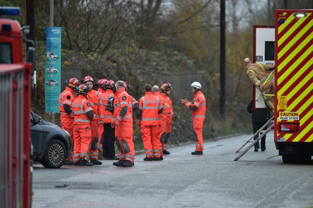 Emergency services attended the incident (Ben Birchall/PA)
