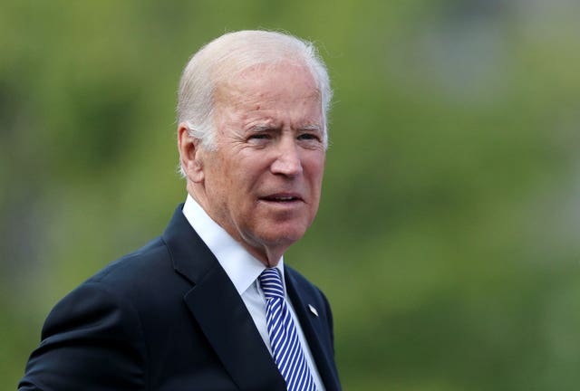 Former US vice president Joe Biden 