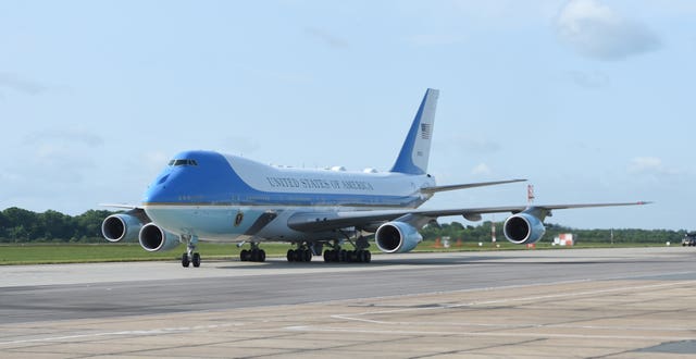 Air Force One (Joe Giddens/PA)