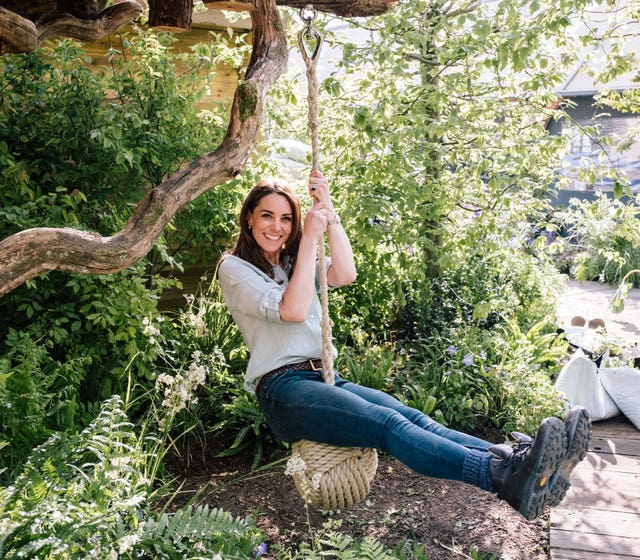 Kate on the rope swing
