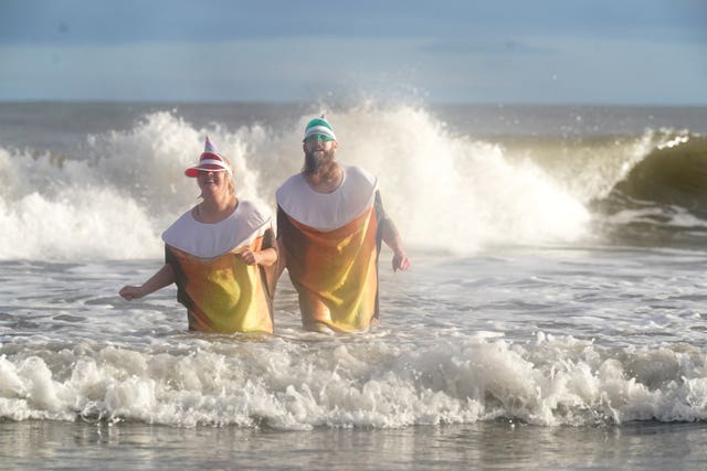 New Year’s Day dip