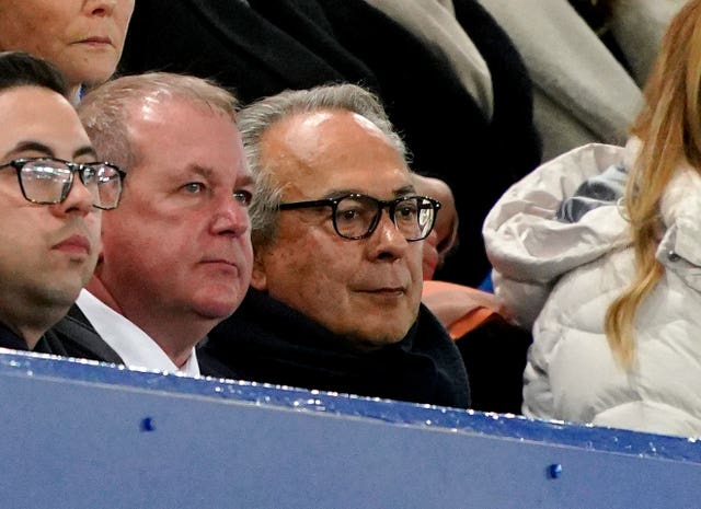 Everton majority shareholder Farhad Moshiri in the stands at the Carabao Cup tie against Burnley