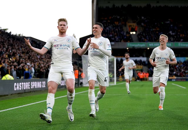 Kevin De Bruyne celebrates