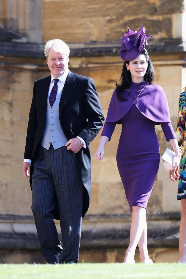 Earl Spencer with his wife Karen Spencer (Chris Jackson/PA)