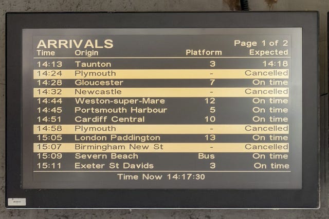 CrossCountry train service power cut cancellations