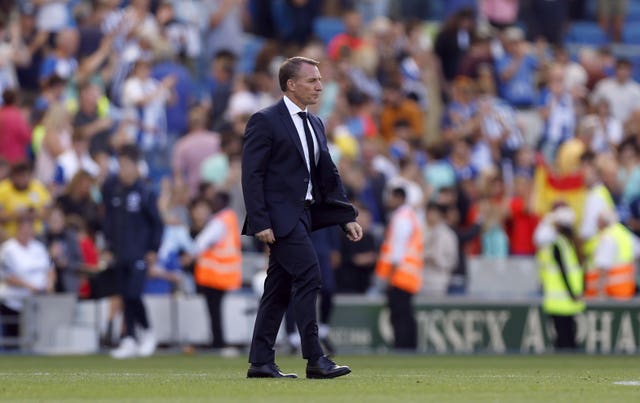 Brendan Rodgers is under pressure after Leicester's poor start to the season 
