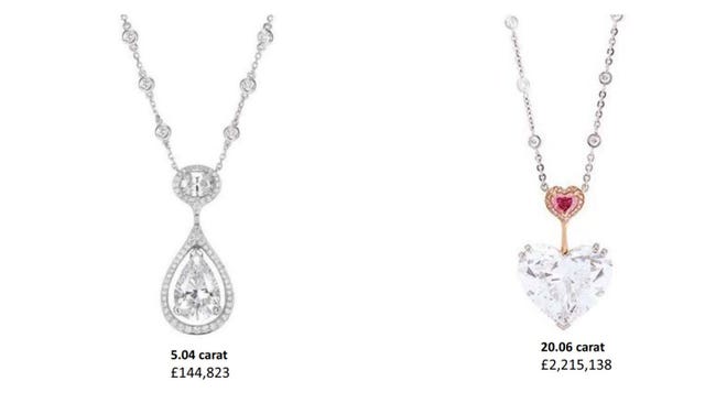 Diamonds stolen from Boodles jewellers in Mayfair (Crown Prosecution Service/PA)