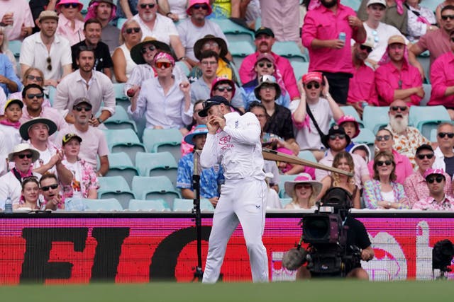 England's Will Jacks drops a catch on day on the boundary