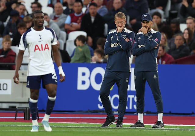 Graham Potter watching from the touchline