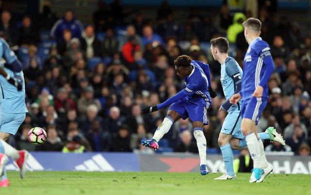 Hudson-Odoi got on the scoresheet as Chelsea thrashed Manchester City in the 2017 FA Youth Cup final.