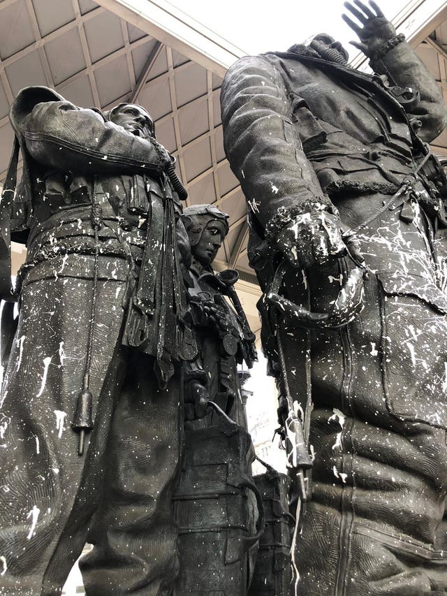 Bomber Command memorial vandalised