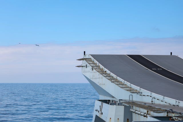 Royal Navy planes intercept a Russian military aircraft