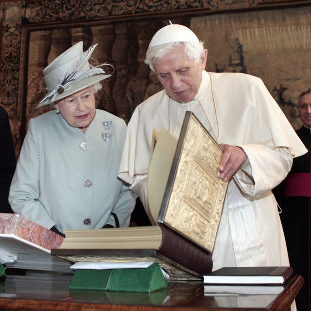 The Queen with Pope Benedict XVI