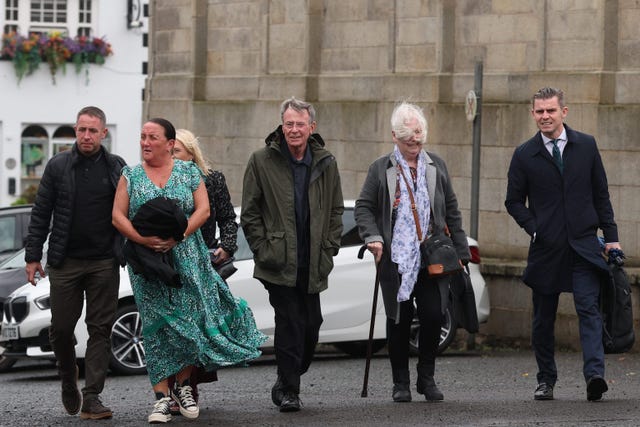 Garvaghy Road residents at Hillsborough Castle on Tuesday