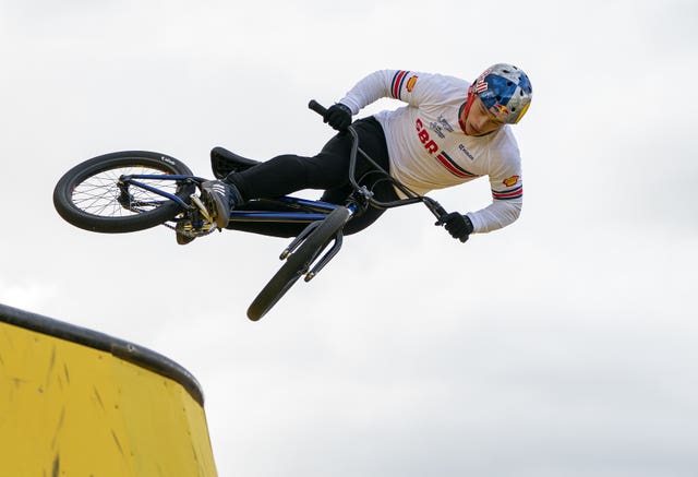 BMX riders roll in to wow crowd with bike stunts