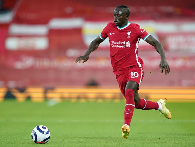 Liverpool's Sadio Mane runs with the ball