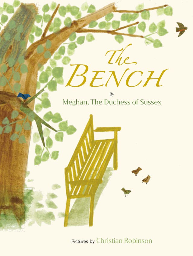 Duchess of Sussex writes children’s book The Bench