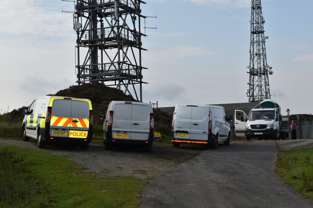 Police officers at the scene