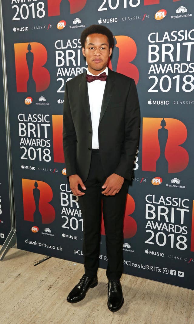 Sheku Kanneh-Mason at the Classic Brits