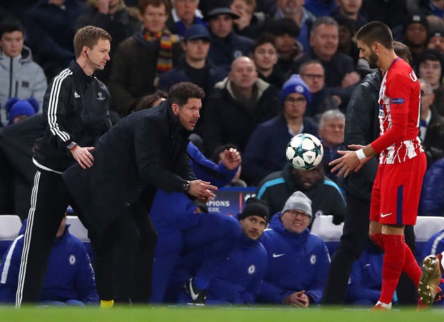 Atletico Madrid manager Diego Simeone is known for his touchline antics 