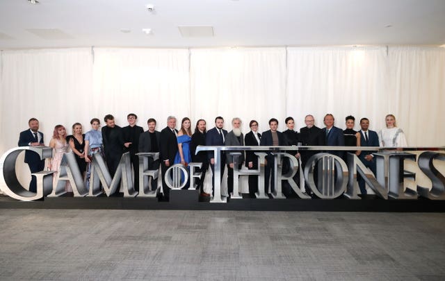 Game Of Thrones cast  on the red carpet