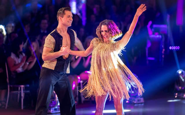 Pasha Kovalev and Caroline Flack on the BBC's Strictly Come Dancing show 