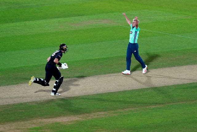 Sam Curran celebrates victory in The Hundred