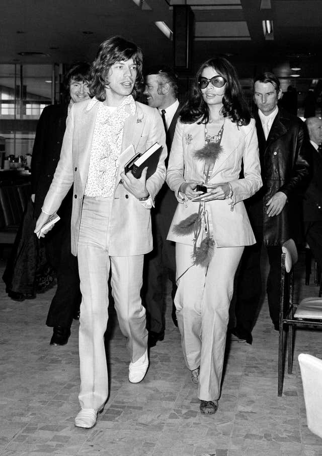 MICK AND BIANCA JAGGER : 1970