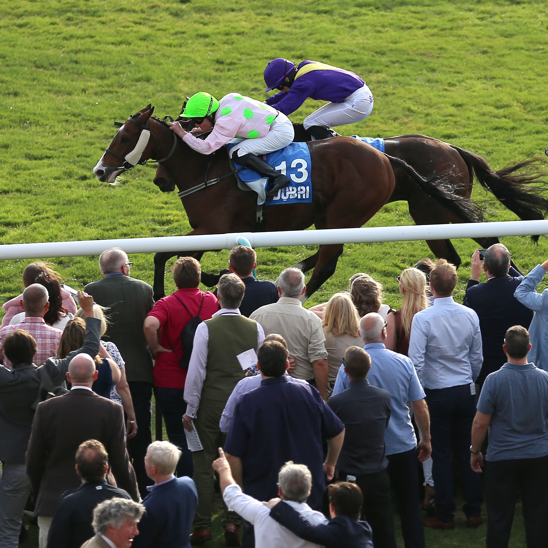 Low Sun (left) just gets the better of Uradel