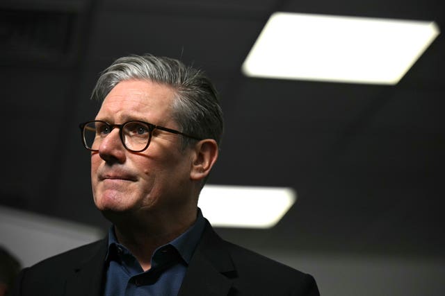 Prime Minister Sir Keir Starmer speaks to the media during a visit to Springfields (Preston Lab), National Nuclear Laboratory facility in Preston, Lancashire