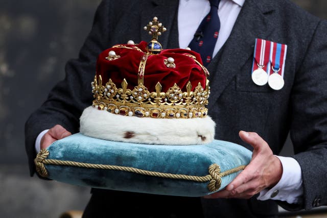 The Crown, which forms part of the Honours of Scotland