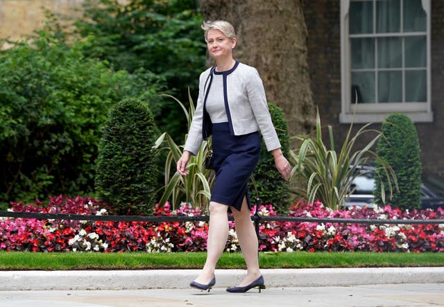 Home Secretary Yvette Cooper arrives at 10 Downing Street 