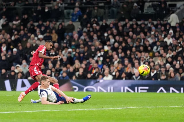 Alexander Isak opens the scoring for Liverpool