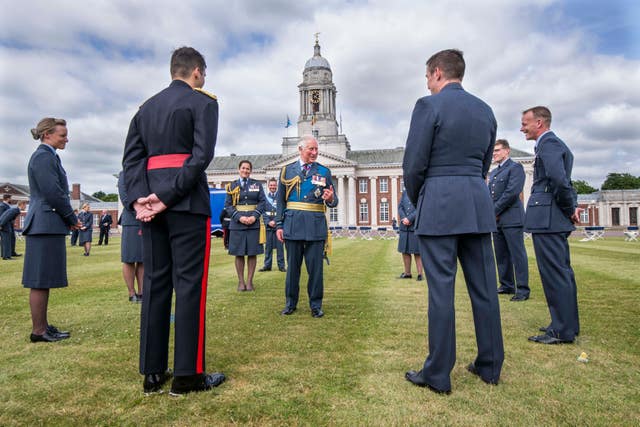 Royal visit to RAF Cranwell