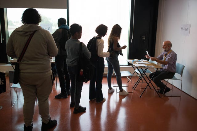 Students receive their A-level results