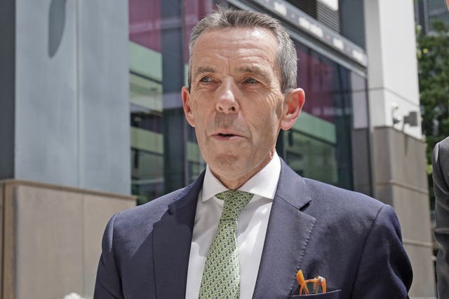 HSBC UK chief executive outside the offices of the Financial Conduct Authority in London