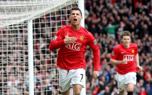 Cristiano Ronaldo celebrates a goal