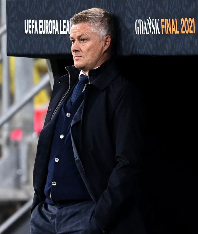 Ole Gunnar Solskjaer during the Europa League final defeat to Villarreal