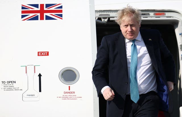 Prime Minister Boris Johnson arrives in Belgium