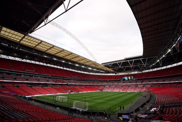 A general view of Wembley Stadium (Nick Potts/PA)