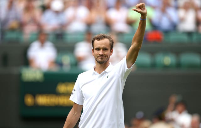 Men's world number three Daniil Medvedev is among the Russian players able to return to Wimbledon