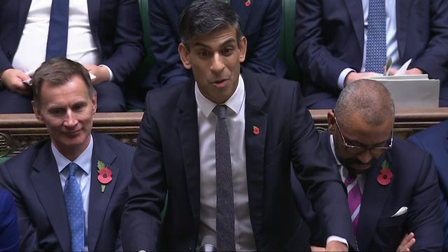 Rishi Sunak at Prime Minister’s Questions