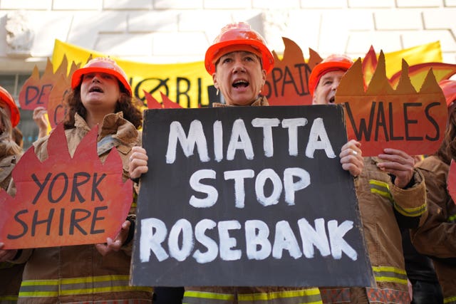 Rosebank oil field protest
