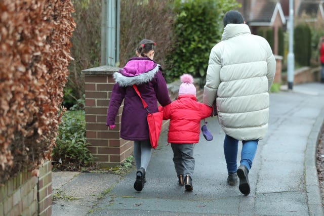 A rise in cases is expected in the new year when schools return after the festive break, an expert said (Danny Lawson/PA)