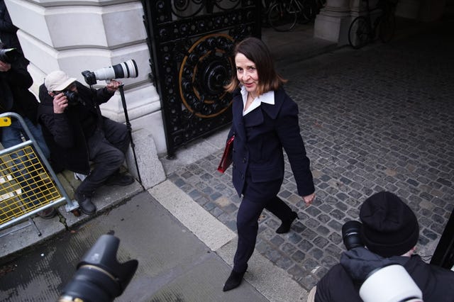 Liz Kendall enters Downing Street ahead of a Cabinet meeting